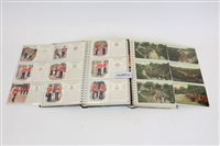 Lot 2400 - PostCarsds in two albums - military collection...