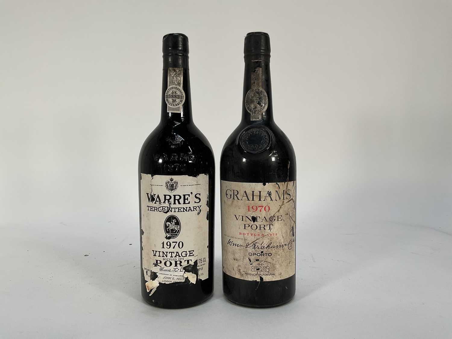 Lot 86 - Two bottles of Port, Warre's 1970, bottled 1972 and Graham's 1970, bottled 1972