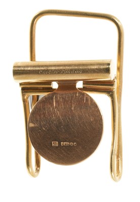 Lot 467 - Cartier 9ct gold money clip