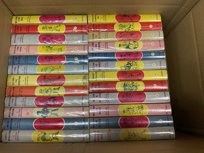 Lot 1390 - Richmal Crompton - Collection of Just William books, late 1950s/1960s reprints with oval motif spines, dust jackets (31)