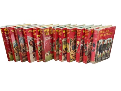 Lot 1391 - Richmal Crompton - Collection of 12 first edition Just William books, with dust jackets