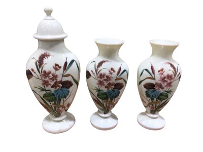 Lot 5112 - Three Continental coloured glass vases and decorative china and glassware