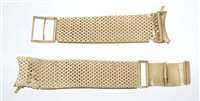 Lot 556 - Gold (18ct) Milanese Watches bracelet