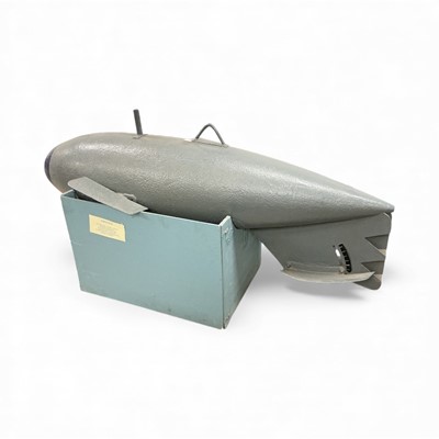 Lot 789 - Second World War Paravane - as towed behind a Minesweeper or similar vessel, on custom made display stand, approximately 200cm in overall length.