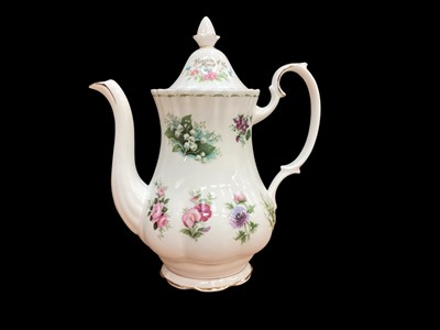 Lot 2351 - Royal Albert Flowers of the Month coffee pot