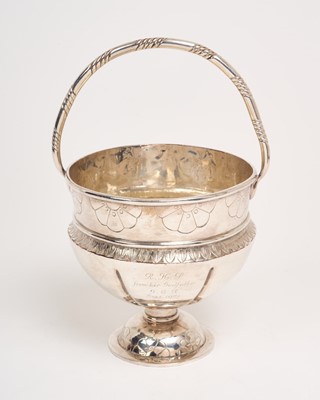Lot 265 - Duchess of Sutherland Cripples Guild, Arts and Crafts style, silver plated sugar bowl of cauldron form
