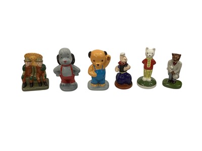 Lot 2357 - Collection of Wade items including a complete set of 1999 Alice in Wonderland, Cantrak's Childhood Favourites, 21st Century Keepsakes, 5 Arthur Hare (some limited editions) Popeye and Catkins (b...