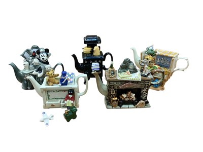 Lot 2358 - Ten Paul Cardew limited edition novelty teapots including Disney Showcase