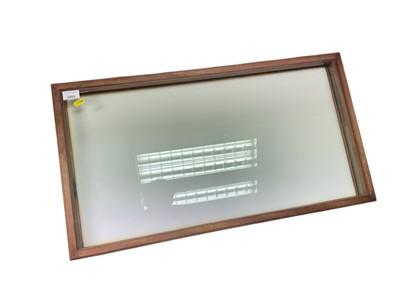 Lot 3005 - Contemporary glazed table top collectors cabinet with hinged cover, 77 x 42cm