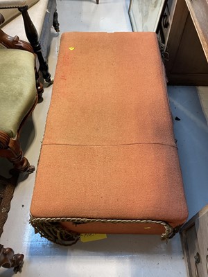 Lot 5394 - Victorian box ottoman, approximately 104cm long by 56cm wide by 39cm tall.