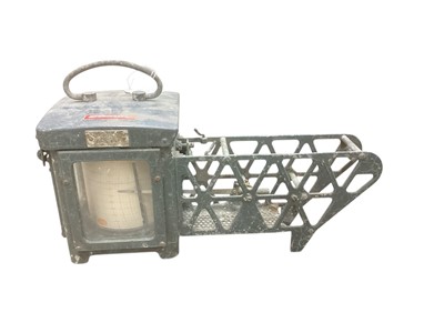 Lot 3020 - 20th century Thermo-hydrograph temperature and humidity recorder by Casella of London, in painted metal case