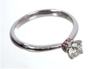 Lot 569 - Jan Maarten Asscher diamond ring with a round...