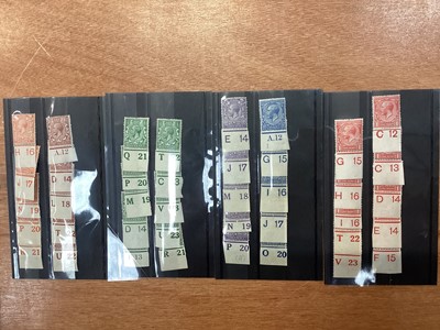 Lot 1192 - Stamps - G.B. selection of mint George V control stamps housed on four stockcards (40 controls)