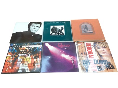 Lot 2762 - Collection of LP records including ZZ Top, Van Halen, Queen, Alice Cooper, Eric Clapton, Blondie, Burnin Red Ivanhoe, Springsteen (Live 1975-85 Boxed Set) the Police, Status Quo, Peter Gabriel...
