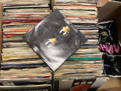 Lot 2702 - Approx 250 singles including the Beatles, Imporessions, Billy Swan, Queen, ABBA, Suprem,es, Culture Club, Pogues, Chiffons, Crystals, Kiki Dee, Brenda Lee, Mike Berry, Ruby Winters etc