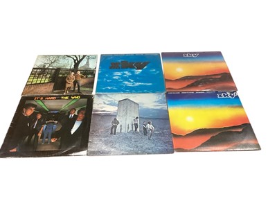 Lot 2703 - Selection of approx 30 LPs including Fairport Convention - Unhalfbricking, ILPs 9102 (block logo on pink), Ex/VG, Sky, Eric Clapton, the Who, Dire Straits and Rod Stewart. Conditio...