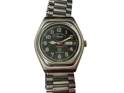 Lot 307 - Military West End Watch Co. 'Lowan' stainless steel Prima automatic wristwatch
