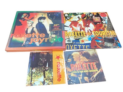 Lot 2709 - Vinyl records featuring Roxette including 'Joyride' 30th Anniversary Boxed Set in Shrink, Tourism Double Album Ex/Ex, together with two singles