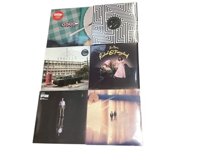 Lot 2711 - Box of modern LPs and 12" singles that appear to be brand new (some sealed) including The Streets, India Jordan, Shock Machine, HRVY, The Goat, Andrew Bird, Midway Still, Future Brown, Betty le...