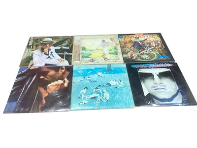 Lot 2716 - Two large bags of LP records including Tom Jones, Beach Boys, Smokey Robinson and the Miracles, Drifters, Stevie Wondon, Ethiopians, Byrds, Herman's Hermits, Quentin Crisp, Elton Jone, Johnny Ca...