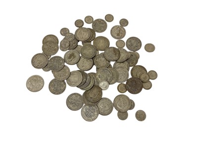 Lot 510 - G.B. - Mixed coinage to include pre 1947 silver (N.B. Estimated face value £6.17½p), cupro-nickel & bronze (Qty)