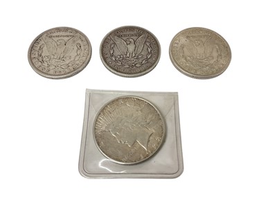 Lot 516 - U.S. - Mixed silver Dollars to include 1878 S GEF, 1900o AF, 1902o x 2 A. UNC, 1921 x 2 GVF-EF 1923 VF and five smaller denominations (Qty)