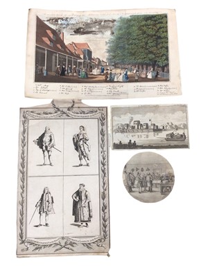 Lot 1252 - Selection of early engravings, European City plans 1895-1900, Maps etc (qty)