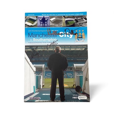 Lot 1265 - Autograph Ricky Hatton and Brother, Matthew Hatton signed Manchester City programme v Southampton 11th May 2003 with ticket