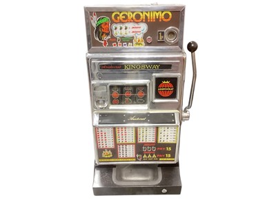 Lot 3084 - Aristocrat 'Geronimo' one armed bandit arcade machine.