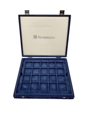 Lot 524 - Accessories - Two large boxes of coin accessories to include coin cases, plastic coin capsules and albums etc. (Qty)