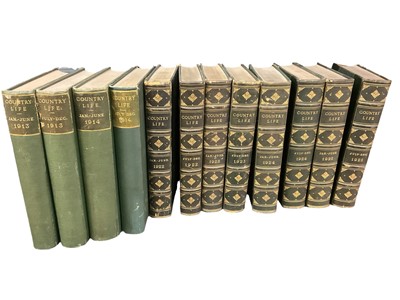 Lot 1522 - Country Life - a collection of bound publications, two runs - Jan 1913-Dec 1914, Jan 1922-Dec 1925. (12)