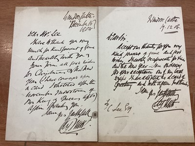Lot 1266 - Alfred Young Nutt, 1847-1924, resident of Windsor Castle for over 40 years, holding positions including Draughtsman, Surveyor to the Dean and Cannons, and Clerk of Works, a collection of letters...