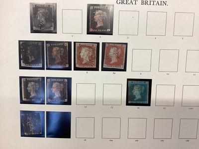 Lot 1166 - Stamps GB collection in 4 windsor albums to include GB 1840 1d Black (x7 1 very poor example) 1d and 2d plates, 1887 definitives to 1/- mint, 1951 Festival High values mint phosphor commemorativ...