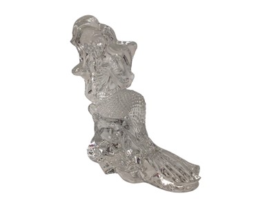 Lot 2395 - Waterford Crystal Disney Ariel figure, 16cm high
