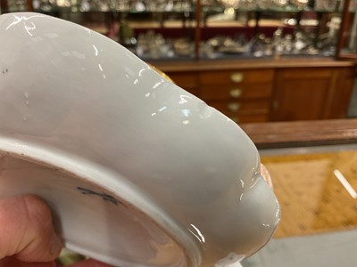 Lot 29 - 19th century Meissen porcelain Mandarin design chamber candlestick