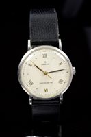 Lot 606 - 1950s gentlemen's Omega Chronometer stainless...