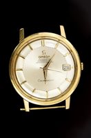 Lot 608 - 1960s gentlemen's gold Omega Automobiliamatic...