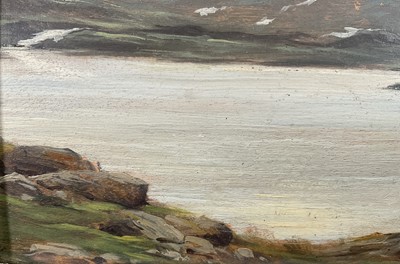 Lot 2 - 19/20th century oil on board, Norway, signed indistinctly 'Robert-', inscribed verso, 16.5cm x 23cm, framed