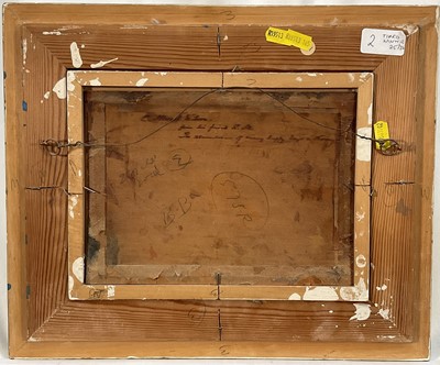 Lot 2 - 19/20th century oil on board, Norway, signed indistinctly 'Robert-', inscribed verso, 16.5cm x 23cm, framed