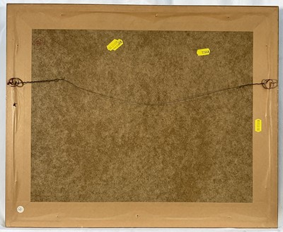 Lot 20 - Continental school, 20th century watercolour, across the bay, indistinctly signed lower left, 25cm x 34.5cm, glazed frame