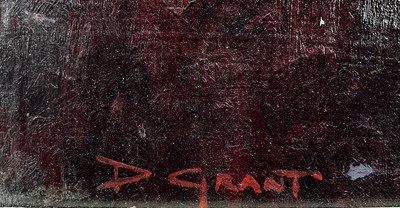 Lot 18 - Manner of Duncan Grant (1885-1978) oil on board, portrait of a woman, signed, 49cm x 39cm, framed