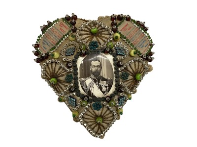 Lot 155 - WWI embroidered sweetheart pin cushion