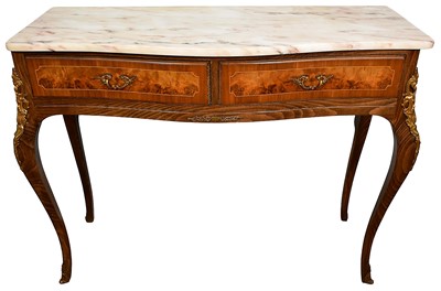 Lot 1286 - French marble topped console table