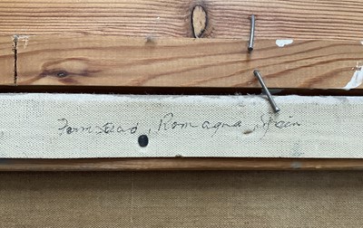 Lot 15 - Eastern European school, oil on canvas, Farmstead, signed Ghilchick, 34cm x 44cm, framed