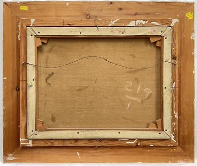 Lot 15 - Eastern European school, oil on canvas, Farmstead, signed Ghilchick, 34cm x 44cm, framed