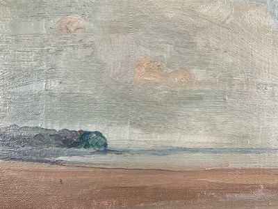 Lot 1 - Rodney Joseph Burn (1899-1984) oil on canvas, Sands at Bembridge, signed with initials, titled verso, 29cm x 44cm, framed