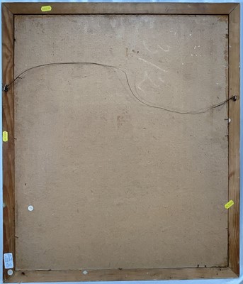 Lot 8 - A. Lindfield, 20th century oil on board, Tulips and Blossom, signed, 64cm x 53cm, framed