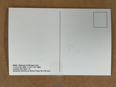 Lot 10 - Cynthia Pell (1933-1977) ink study of a standing female nude, pencil signed, 55cm x 19cm, glazed frame (top edge frame missing)