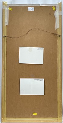 Lot 10 - Cynthia Pell (1933-1977) ink study of a standing female nude, pencil signed, 55cm x 19cm, glazed frame (top edge frame missing)