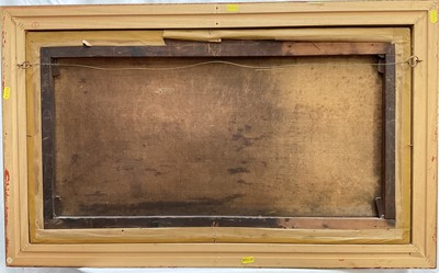 Lot 46 - English School 19th/20th century oil on canvas, Richmond Bridge, signed with initials W.R.S.S., 44cm x 80cm, gilt frame